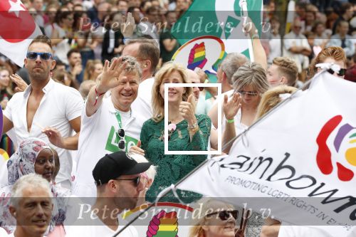 Amsterdam 3 augustus 2019
Gaypride in de grachten van Amsterdam.
Mona Keijzer met Boris Dittrich