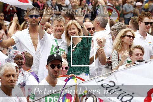 Amsterdam 3 augustus 2019
Gaypride in de grachten van Amsterdam.
Mona Keijzer met Boris Dittrich