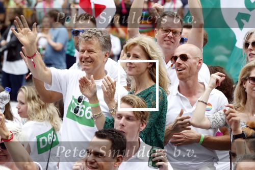 Amsterdam 3 augustus 2019
Gaypride in de grachten van Amsterdam.
Mona Keijzer met Boris Dittrich