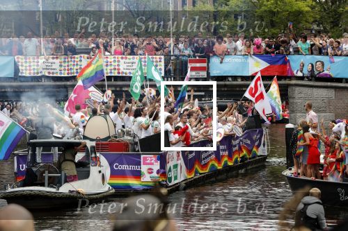 Amsterdam 3 augustus 2019
Gaypride in de grachten van Amsterdam.
Mona Keijzer met Boris Dittrich
