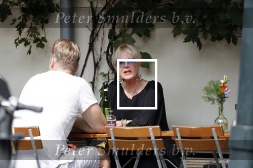 Amsterdam 28 augustus 2019
Sheila de Vries met zoon op terras.