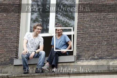 Amsterdam 3 augustus 2019
Gaypride in de grachten van Amsterdam.
actrice Sylvia Holstijn woont anti kraak in voormalig rechtbankgebouw.