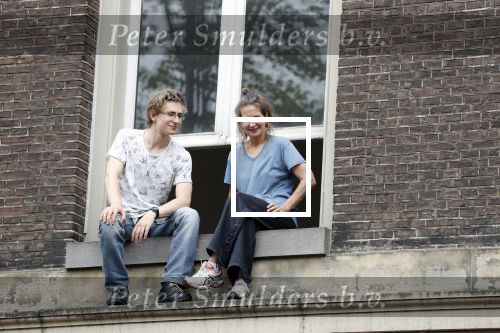 Amsterdam 3 augustus 2019
Gaypride in de grachten van Amsterdam.
actrice Sylvia Holstijn woont anti kraak in voormalig rechtbankgebouw.