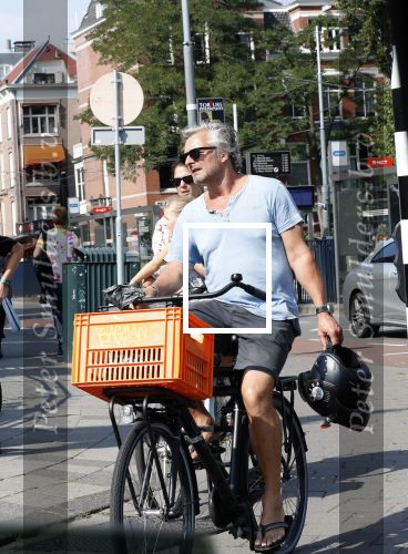 Amsterdam 31 augustus 2019
Victor Reinier met vriendin en dochter op de fiets