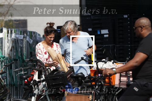 Amsterdam 31 augustus 2019
Victor Reinier met vriendin en dochter op de fiets