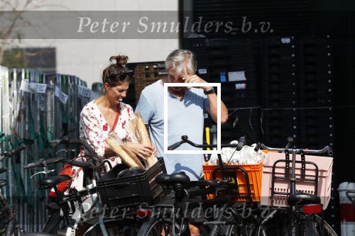 Amsterdam 31 augustus 2019
Victor Reinier met vriendin en dochter op de fiets