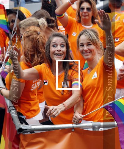 Amsterdam 3 augustus 2019
Gaypride in de grachten van Amsterdam.
Yvonne v Gennip en Marianne Timmer