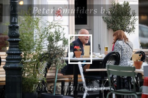 Amsterdam, 27 Augustus 2020 Alfred v d Heuvel met vriendin
