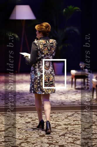 Amsterdam 11 september 2020
Modeshow (coronaproof) van Sheila de Vries in het Hilton Hotel. Anouk v Nes