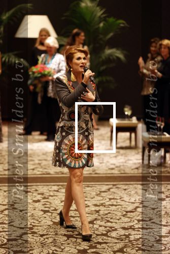 Amsterdam 11 september 2020
Modeshow (coronaproof) van Sheila de Vries in het Hilton Hotel. Anouk v Nes