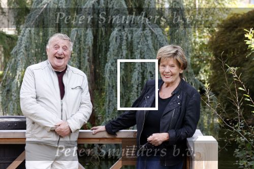 Hilversum 13 september 2020
Bram Biesterveld en Greetje Kauffeld in de tuin van het Rosa Spier huis.
