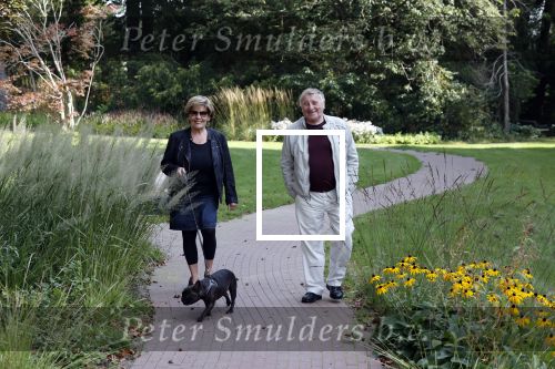 Hilversum 13 september 2020
Bram Biesterveld en Greetje Kauffeld in de tuin van het Rosa Spier huis.