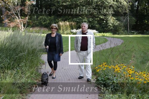 Hilversum 13 september 2020
Bram Biesterveld en Greetje Kauffeld in de tuin van het Rosa Spier huis.