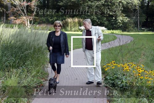 Hilversum 13 september 2020
Bram Biesterveld en Greetje Kauffeld in de tuin van het Rosa Spier huis.