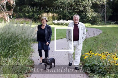 Hilversum 13 september 2020
Bram Biesterveld en Greetje Kauffeld in de tuin van het Rosa Spier huis.