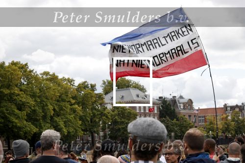 Amsterdam 6 september 2020
Demonstratie met Lange Frans  op het museumplein .