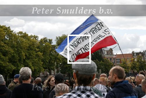 Amsterdam 6 september 2020
Demonstratie met Lange Frans  op het museumplein .