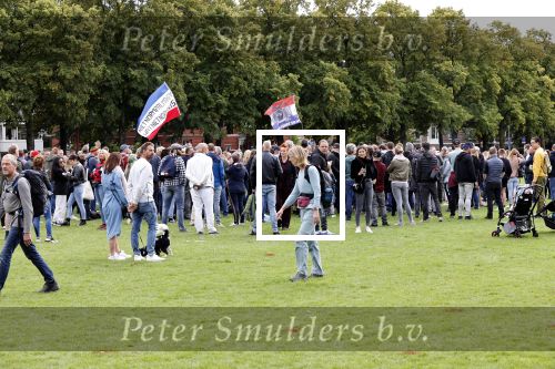 Amsterdam 6 september 2020
Demonstratie met Lange Frans  op het museumplein .