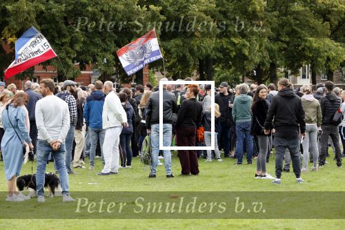 Amsterdam 6 september 2020
Demonstratie met Lange Frans  op het museumplein .