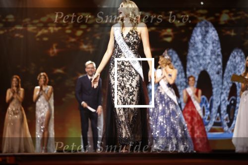 Hilversum 31 augustus 2020
Miss Nederland verkiezing in studio 21 op het mediapark. Miss Nederland Denise Speelman