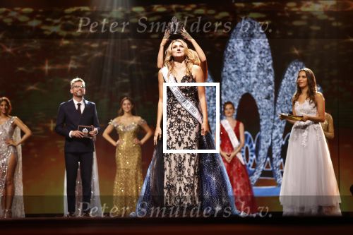 Hilversum 31 augustus 2020
Miss Nederland verkiezing in studio 21 op het mediapark. Miss Nederland Denise Speelman