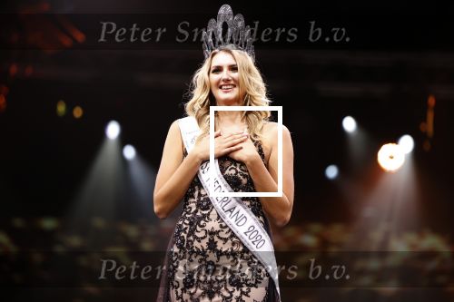 Hilversum 31 augustus 2020
Miss Nederland verkiezing in studio 21 op het mediapark. Miss Nederland Denise Speelman
