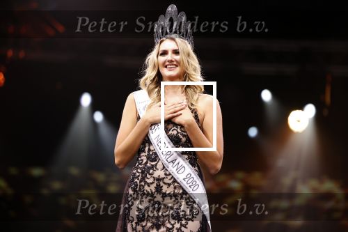Hilversum 31 augustus 2020
Miss Nederland verkiezing in studio 21 op het mediapark. Miss Nederland Denise Speelman