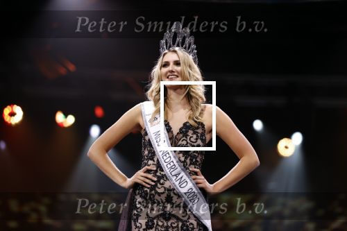 Hilversum 31 augustus 2020
Miss Nederland verkiezing in studio 21 op het mediapark. Miss Nederland Denise Speelman