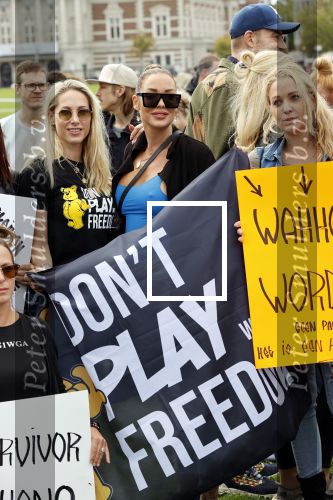 Amsterdam 6 september 2020
Demonstratie met Lange Frans  op het museumplein . Dorien Rose