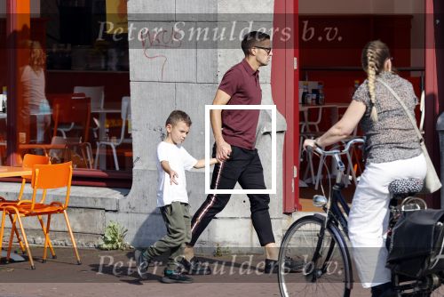 Amsterdam 14 september 2020
Dusan tadic met kinderen en vrouw op straat in Amsterdam