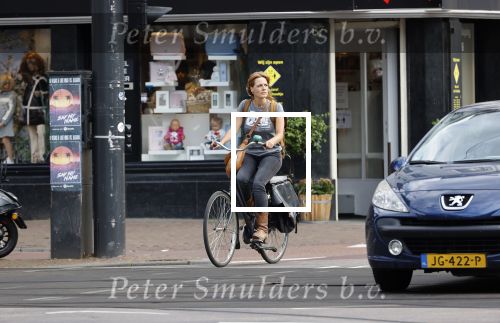 Amsterdam 19 augustus 2020
Ilse Warringa op de fiets in Amsterdam