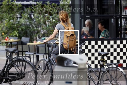 Amsterdam 19 augustus 2020
Ilse Warringa op de fiets in Amsterdam