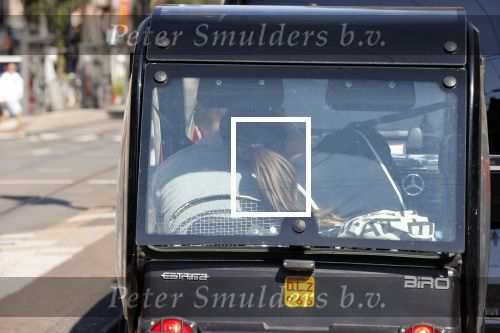Amsterdam 19 augustus 2020
Julian Vahle met zijn vriendin Chelsey Weimar in hun Biro karretje