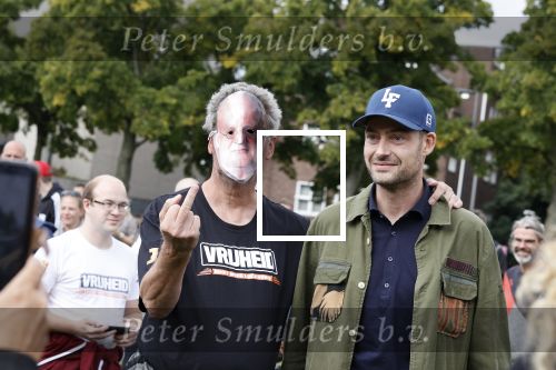 Amsterdam 6 september 2020
Demonstratie met Lange Frans  op het museumplein .