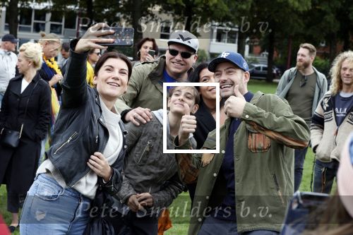 Amsterdam 6 september 2020
Demonstratie met Lange Frans  op het museumplein .