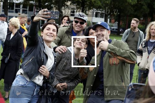 Amsterdam 6 september 2020
Demonstratie met Lange Frans  op het museumplein .