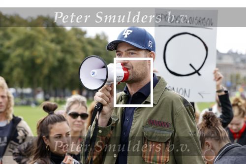 Amsterdam 6 september 2020
Demonstratie met Lange Frans  op het museumplein .
