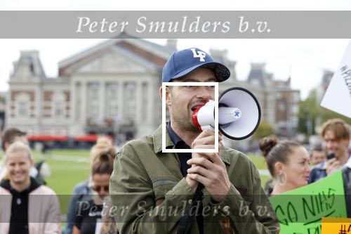 Amsterdam 6 september 2020
Demonstratie met Lange Frans  op het museumplein .