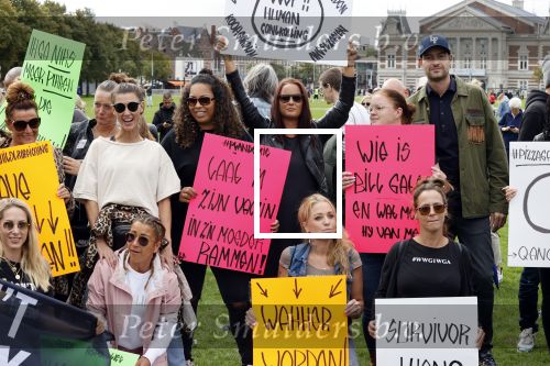 Amsterdam 6 september 2020
Demonstratie met Lange Frans  op het museumplein .