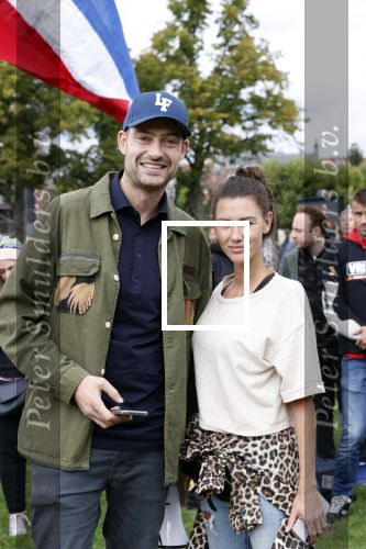 Amsterdam 6 september 2020
Demonstratie met Lange Frans  op het museumplein . Frans met zijn (ex) vrouw Danielle
