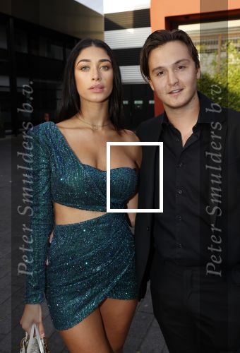 Hilversum 31 augustus 2020
Miss Nederland verkiezing in studio 21 op het mediapark. Shayna Senior met vriend Maxim Froger
