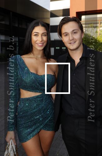 Hilversum 31 augustus 2020
Miss Nederland verkiezing in studio 21 op het mediapark. Shayna Senior met vriend Maxim Froger