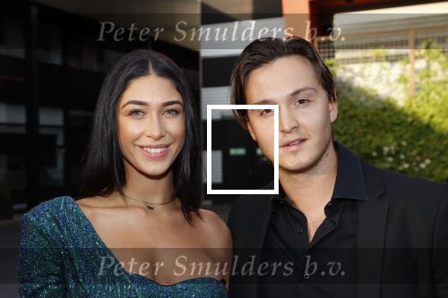 Hilversum 31 augustus 2020
Miss Nederland verkiezing in studio 21 op het mediapark. Shayna Senior met vriend Maxim Froger