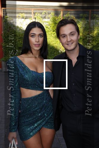 Hilversum 31 augustus 2020
Miss Nederland verkiezing in studio 21 op het mediapark. Shayna Senior met vriend Maxim Froger