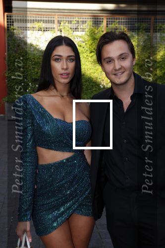 Hilversum 31 augustus 2020
Miss Nederland verkiezing in studio 21 op het mediapark. Shayna Senior met vriend Maxim Froger