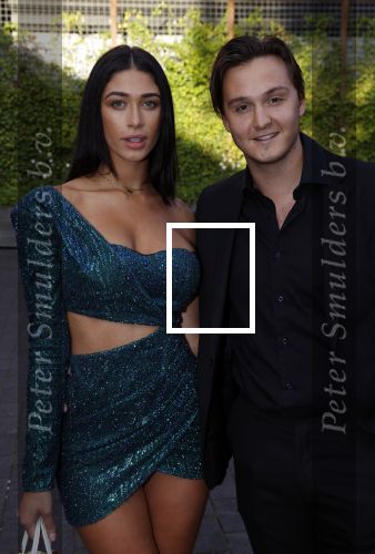 Hilversum 31 augustus 2020
Miss Nederland verkiezing in studio 21 op het mediapark. Shayna Senior met vriend Maxim Froger