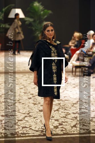Amsterdam 11 september 2020
Modeshow (coronaproof) van Sheila de Vries in het Hilton Hotel. Nadia Palesa