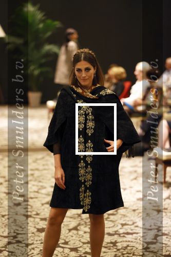 Amsterdam 11 september 2020
Modeshow (coronaproof) van Sheila de Vries in het Hilton Hotel. Nadia Palesa