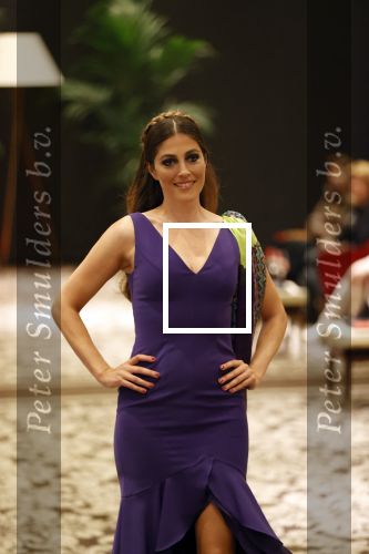 Amsterdam 11 september 2020
Modeshow (coronaproof) van Sheila de Vries in het Hilton Hotel. Nadia Palesa