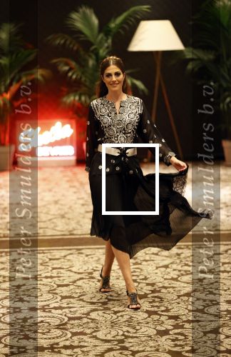 Amsterdam 11 september 2020
Modeshow (coronaproof) van Sheila de Vries in het Hilton Hotel. Nadia Palesa